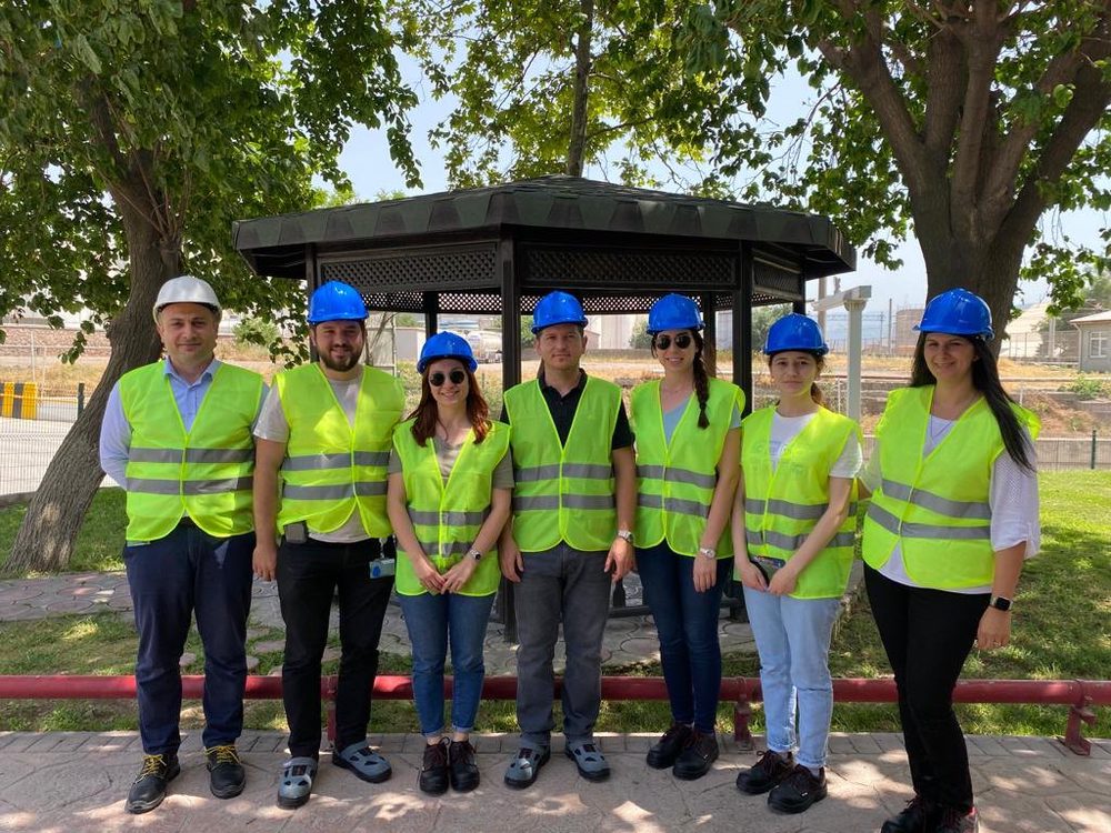 The team on a site visit