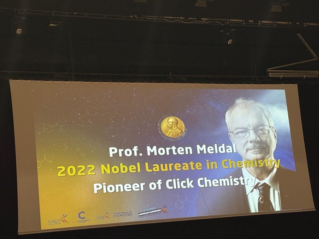 Kimya Nobel'inin sahibi Morten Meldal Kongre Merkezinde konuştu